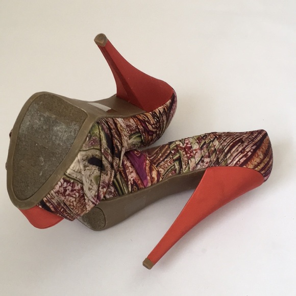 Women’s platform multi print pump - Picture 4 of 6